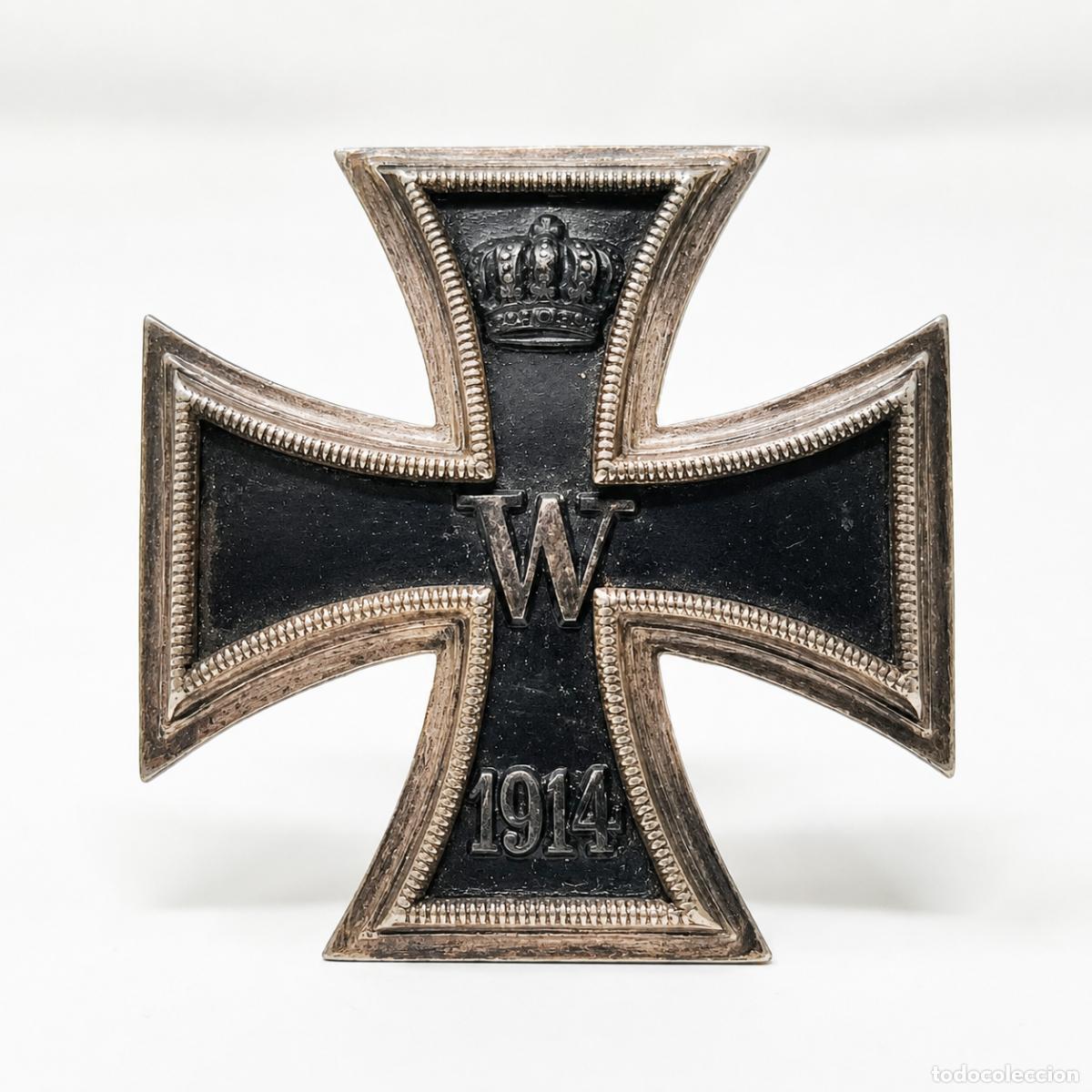 Military Antiques: Cruz de Hierro 1&ordf; Clase 1914 Original IGM Prusia Alemania Construcci&oacute;n 3 Piezas N&uacute;cleo Magn&eacute;tico