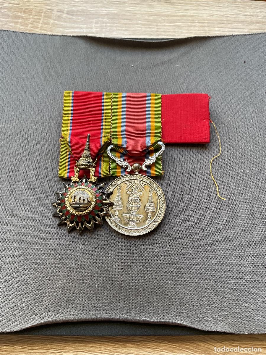 Militaria: Pasador medallas thailandia