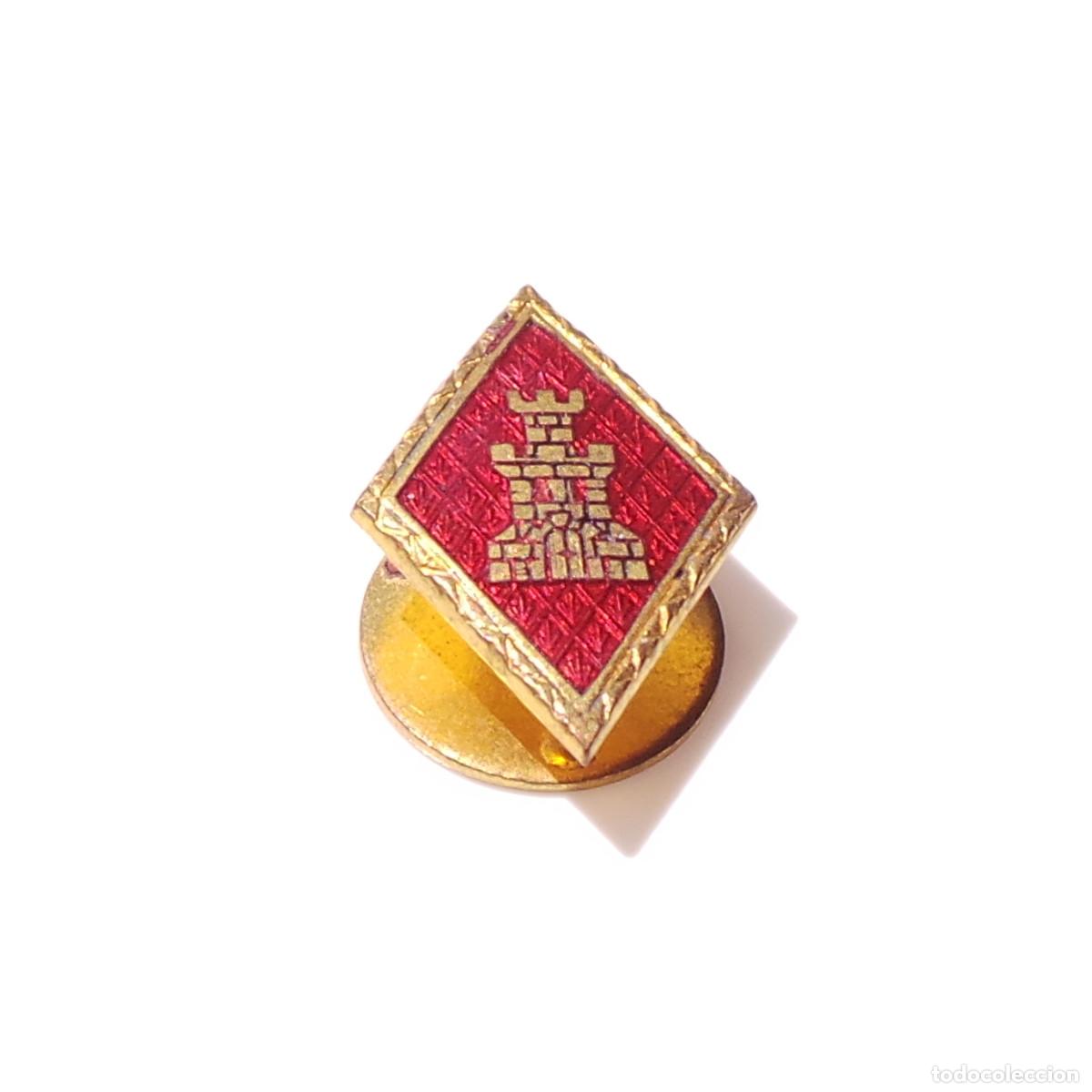 Militaria: DISTINTIVO ESMALTADO. ROMBO DE SOLAPA. INGENIEROS.
