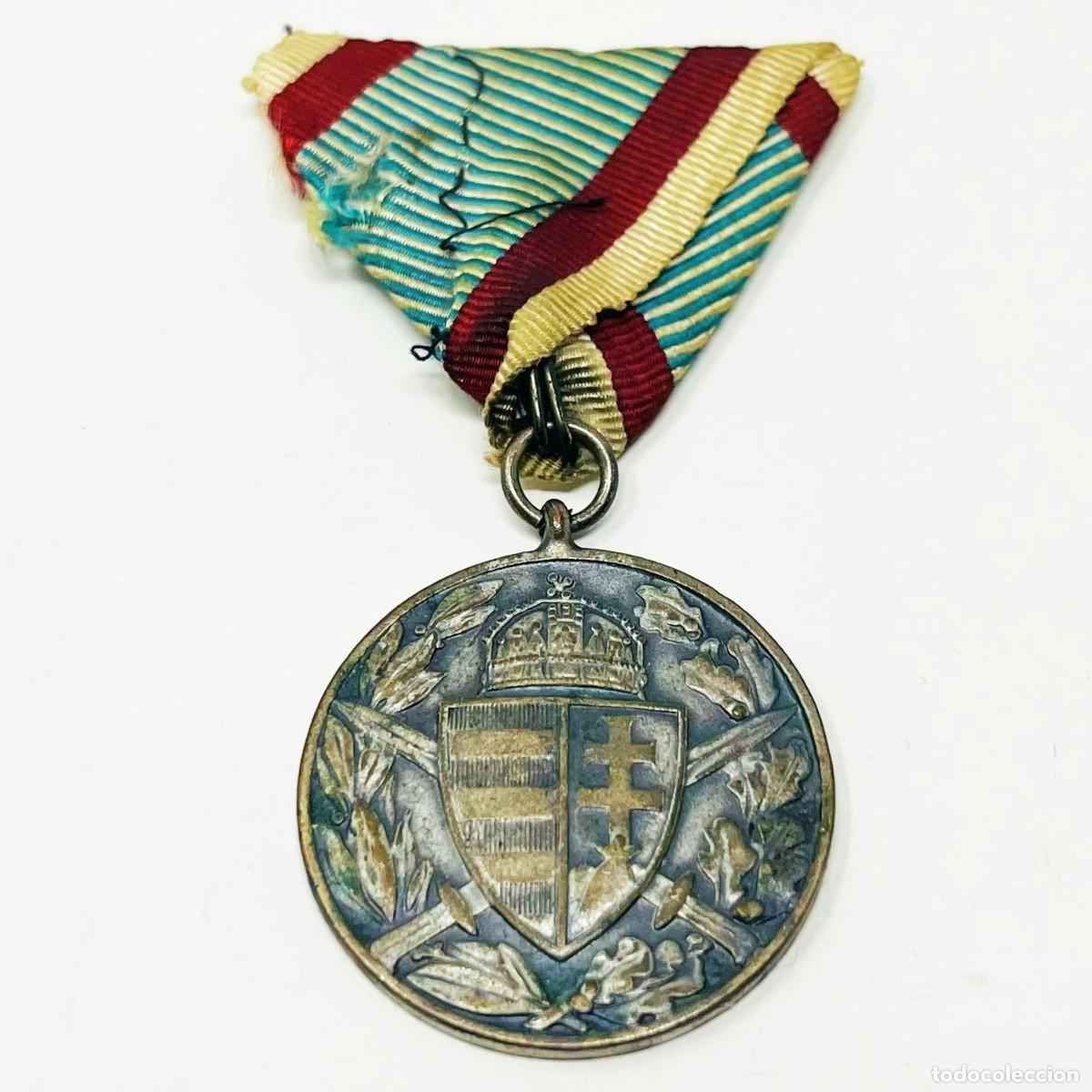 Militaria: Medalla Conmemorativa H&uacute;ngara Primera Guerra Mundial 1914-1918 &ndash; Pro Deo et Patria &ndash; Combatiente