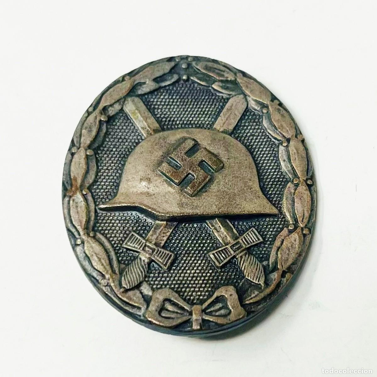 Militaria: Insignia de Herido 1939 Cat Plata (Verwundetenabzeichen) &ndash; Marcaje L/13 Paul Meybauer Berl&iacute;n