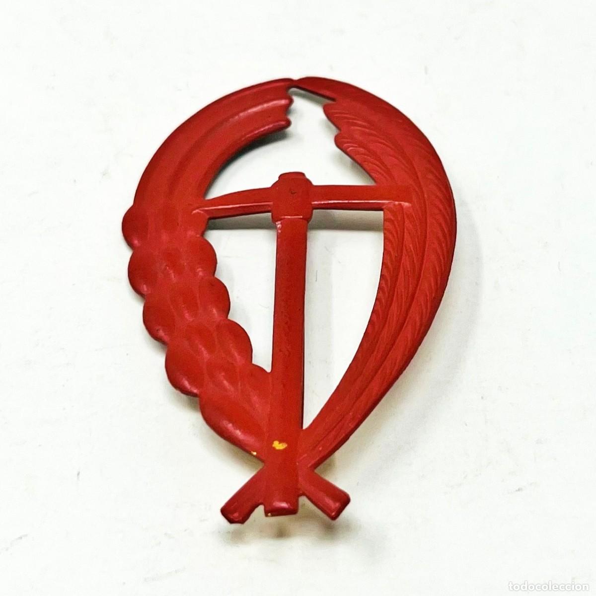 Militaria: Insignia CNS Central Nacional Sindicalista &ndash; Falange Espa&ntilde;ola &Eacute;poca Franquista