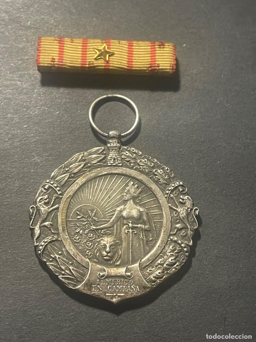Militaria: ANTIGUA MEDALLA MERITO INDIVIDUAL EN CAMPA&Ntilde;A GUERRA CIVIL Y DIVISION AZUL ORIGINAL NO REPRODUCCION