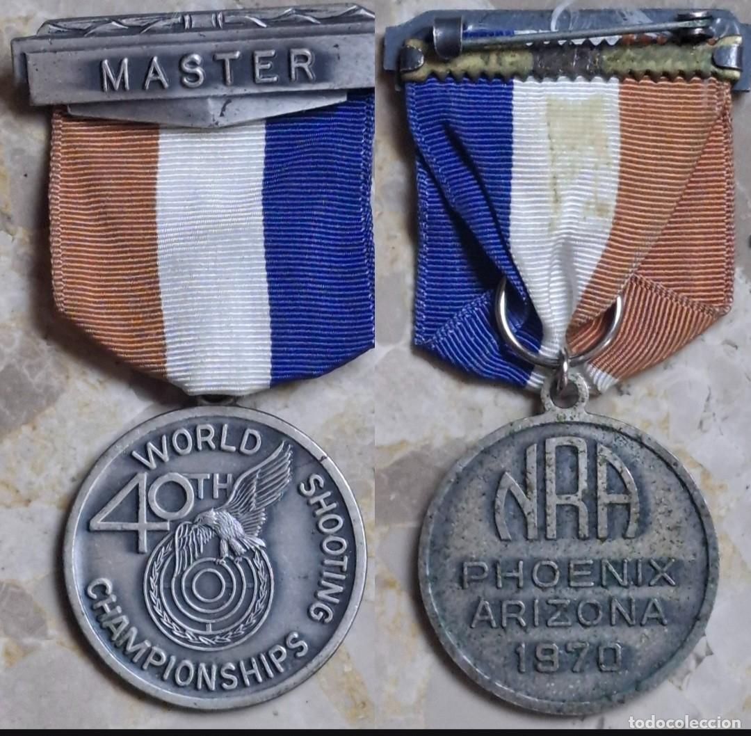 Militaria: Medalla 40&deg; campeonato mundial de tiro 1970 Phoenix, Arizona ( USA)