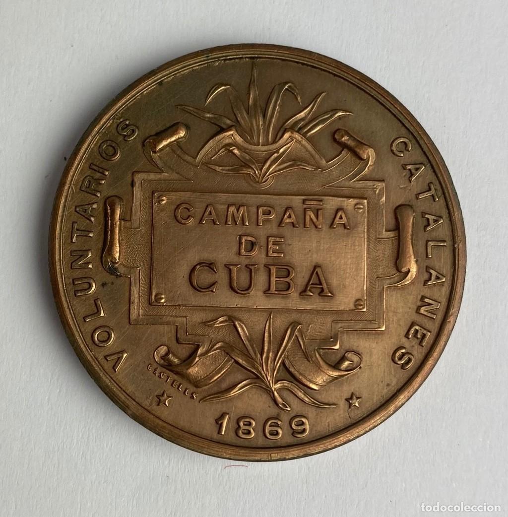 Militaria: MEDALLA DE LOS VOLUNTARIOS CATALANES CAMPA&Ntilde;A DE CUBA.