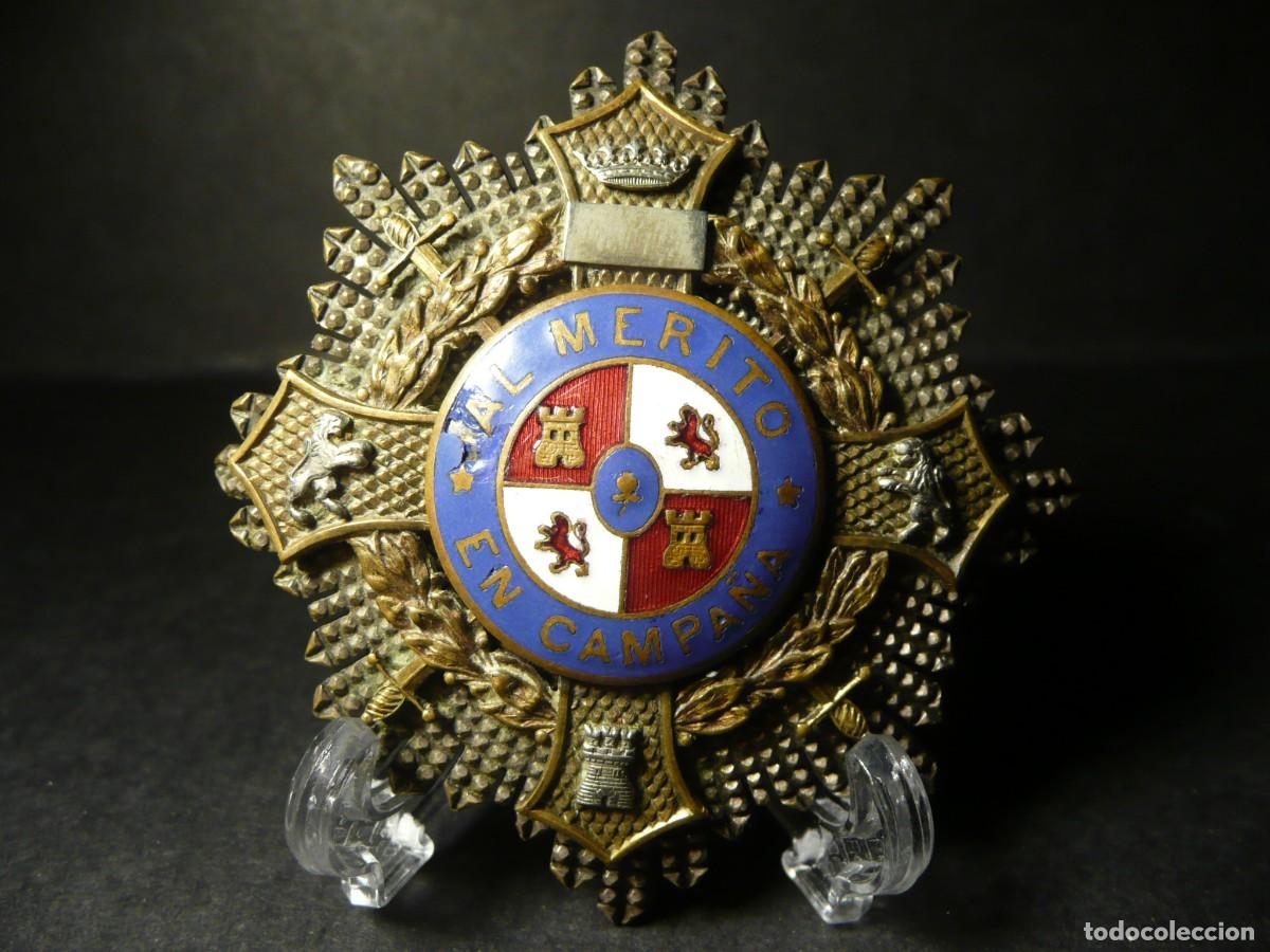 Militaria: Placa Cruz de Guerra - Al M&eacute;rito en Campa&ntilde;a CASTELLS BARCELONA