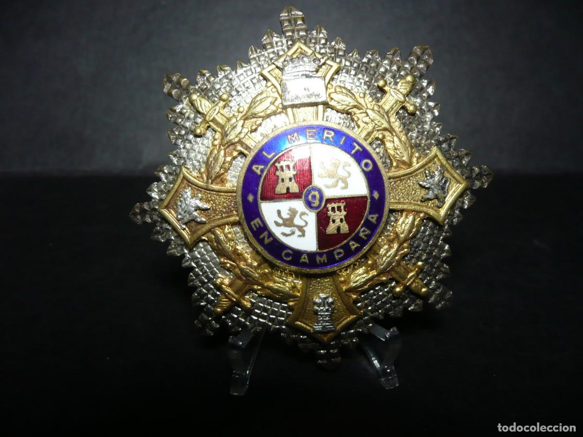 Militaria: Placa Cruz de Guerra - Al M&eacute;rito en Campa&ntilde;a FLANDEZ