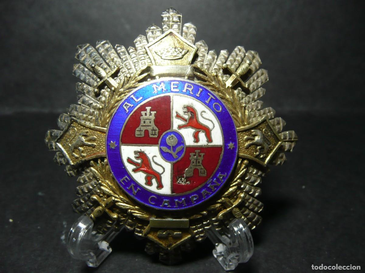 Militaria: Placa Cruz de Guerra - Al M&eacute;rito en Campa&ntilde;a Malde en Santiago de Compostela