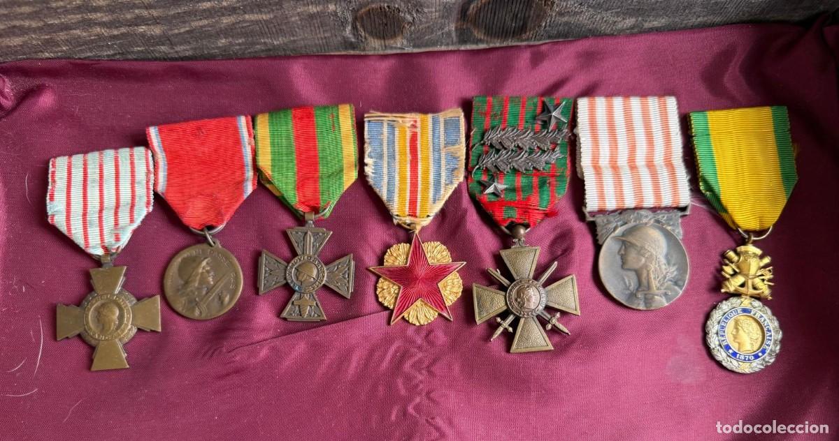 Militaria: Lote medallas francesas 1&ordf; guerra mundial
