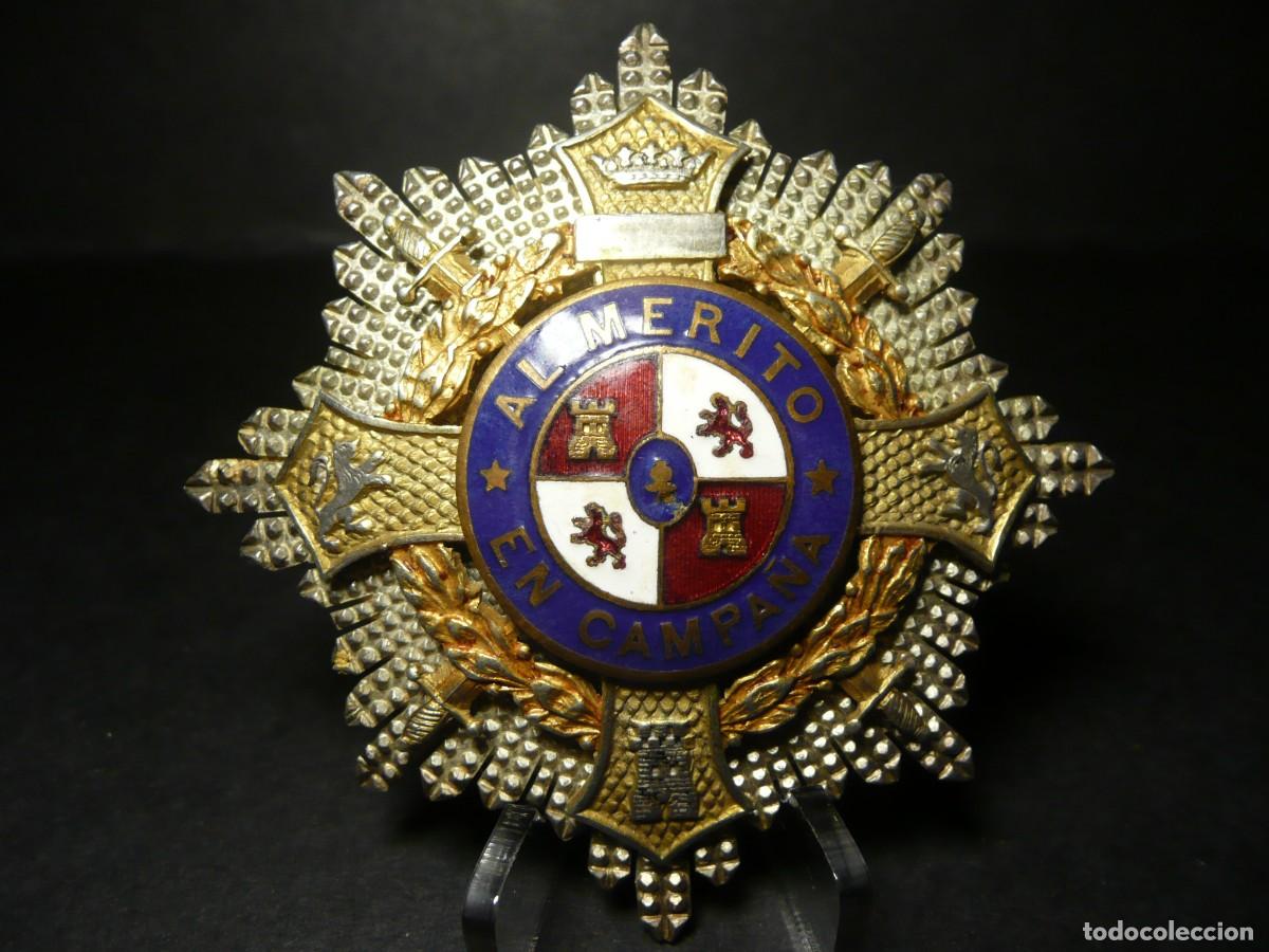 Militaria: Placa Cruz de Guerra - Al M&eacute;rito en Campa&ntilde;a CASTELLS BARCELONA