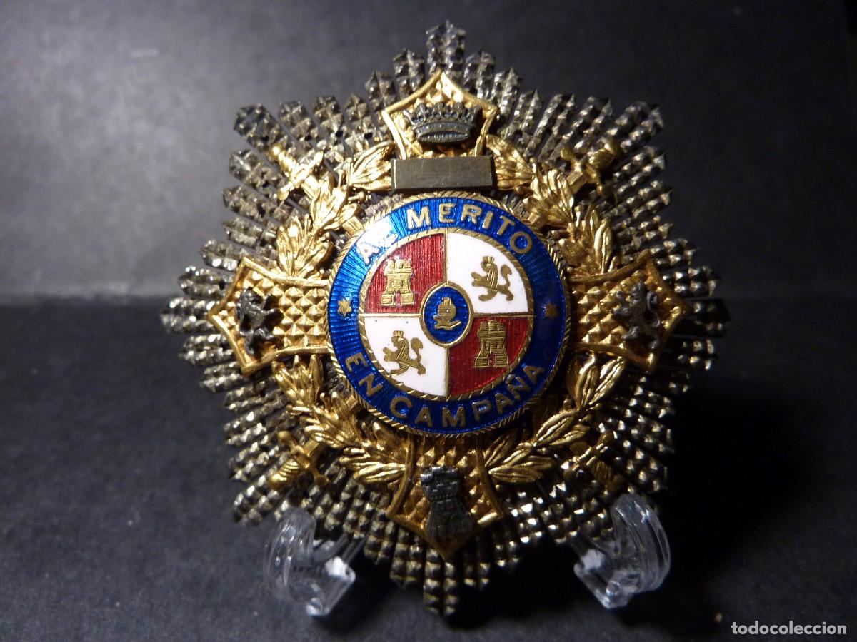 Militaria: Placa Cruz de Guerra - Al M&eacute;rito en Campa&ntilde;a VICENTE RODRIGUEZ