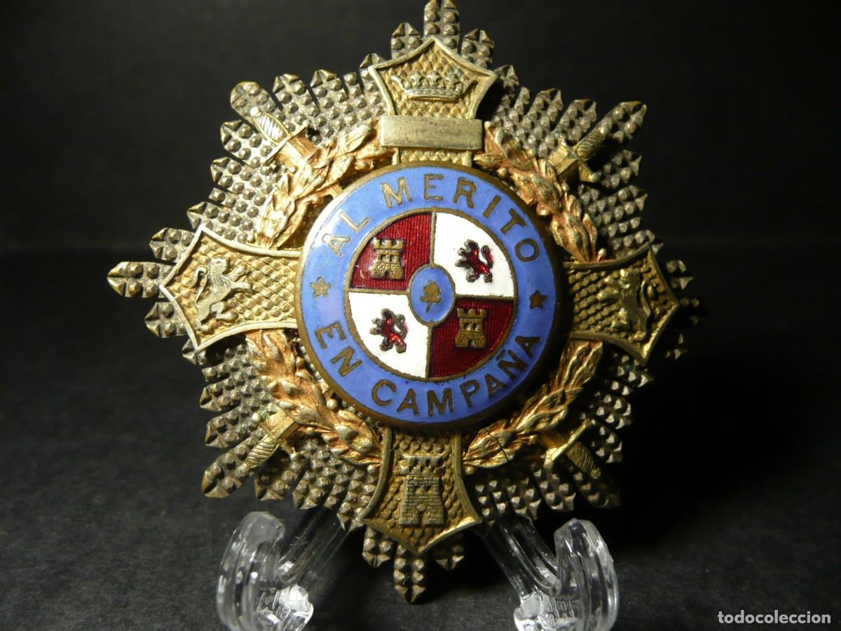 Militaria: Placa Cruz de Guerra - Al M&eacute;rito en Campa&ntilde;a CASTELLS BARCELONA