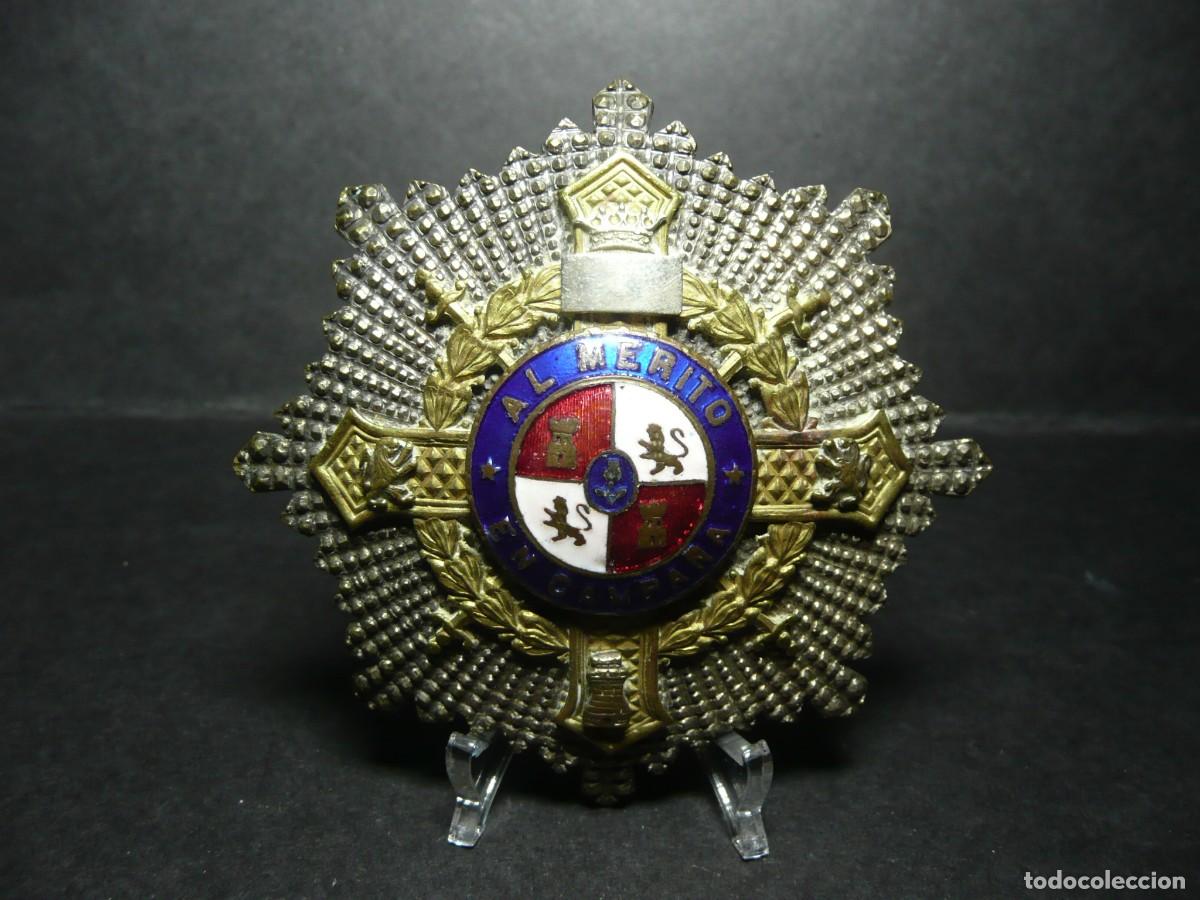 Militaria: Placa Cruz de Guerra - Al M&eacute;rito en Campa&ntilde;a