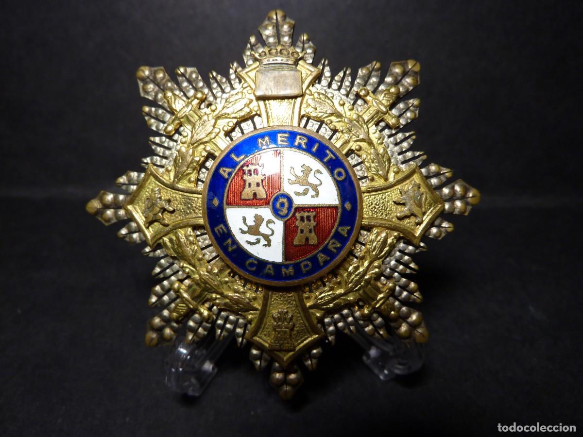 Militaria: Placa Cruz de Guerra - Al M&eacute;rito en Campa&ntilde;a FLANDEZ MADRID
