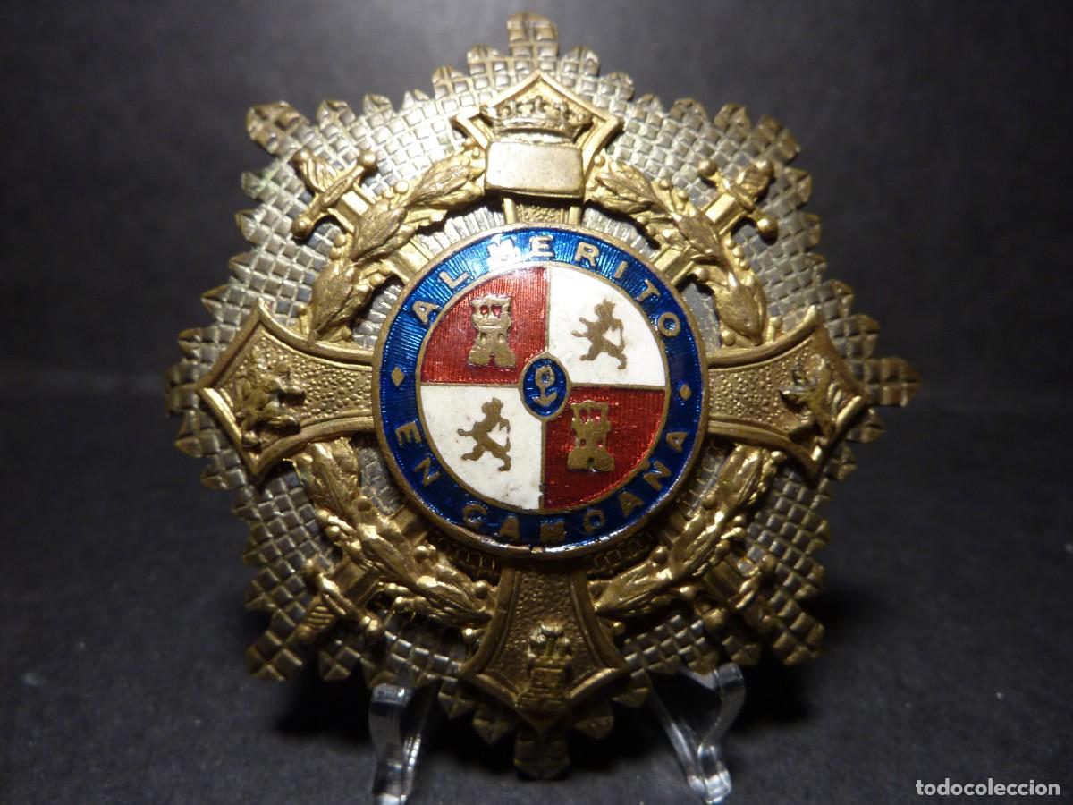Militaria: Placa Cruz de Guerra - Al M&eacute;rito en Campa&ntilde;a CELADA MADRID
