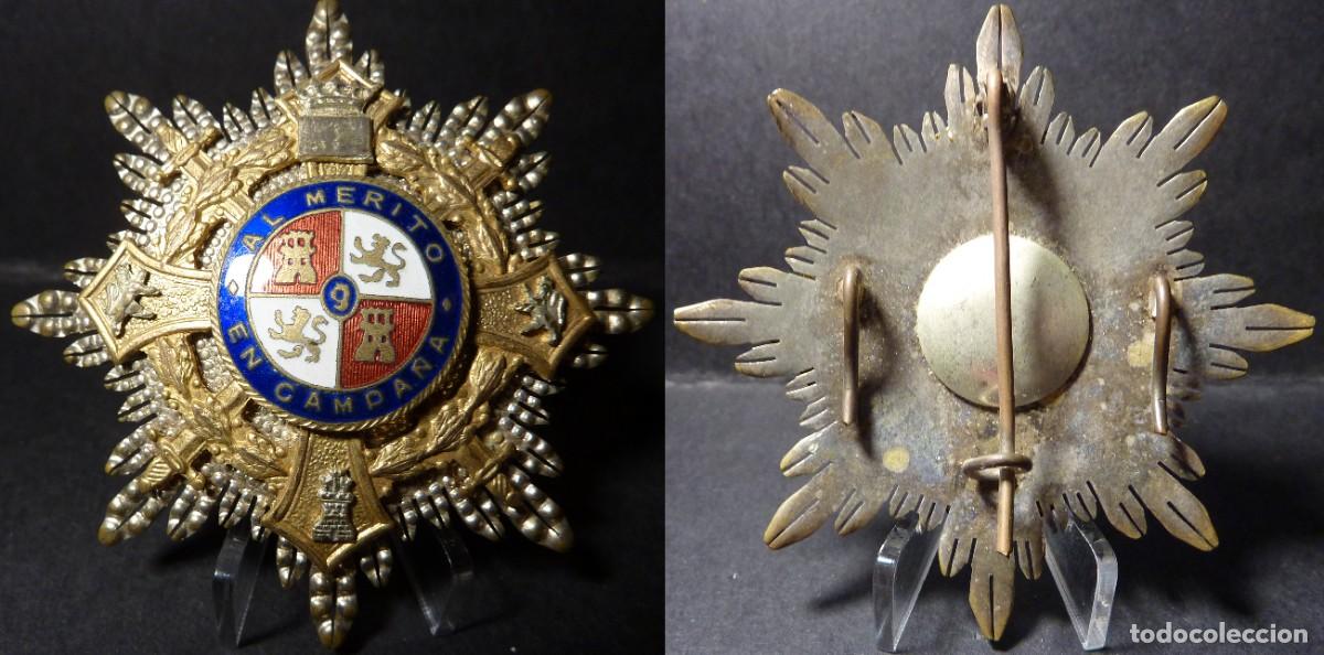 Militaria: Placa Cruz de Guerra - Al M&eacute;rito en Campa&ntilde;a