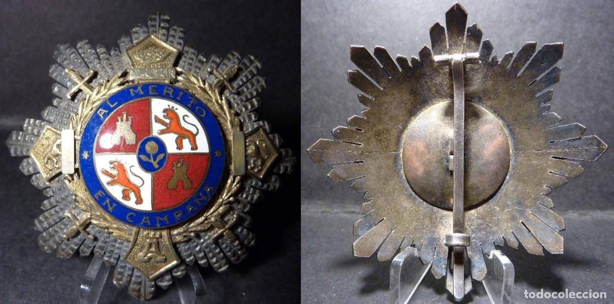 Militaria: Placa Cruz de Guerra - Al M&eacute;rito en Campa&ntilde;a MALDE Coru&ntilde;a