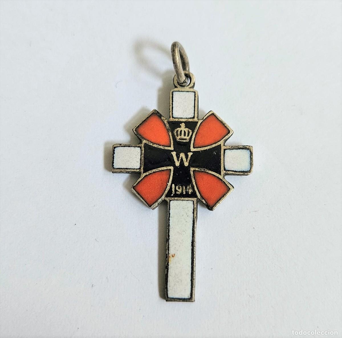 Militaria: Raro. Colgante patri&oacute;tica de la primera mundial. 1914
