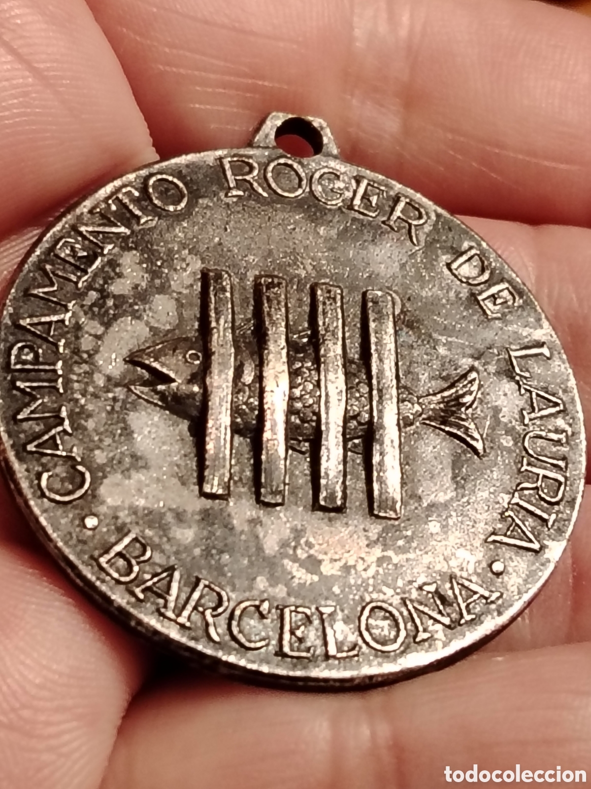 Military Antiques: Medalla antigua Oje Campamento Roger de Lauria
