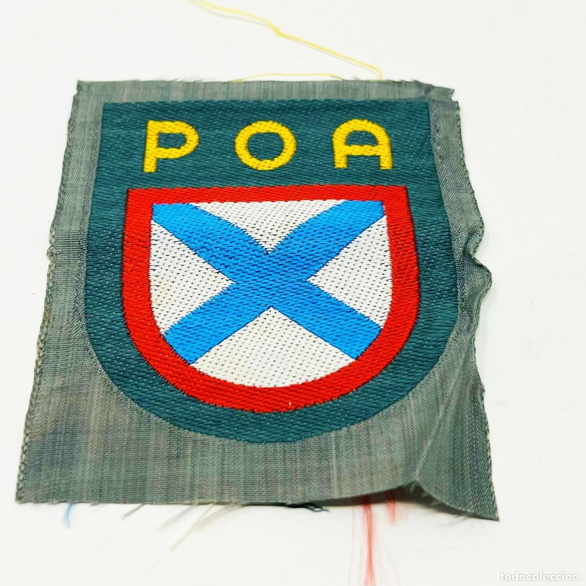 Militaria: Parche ROA POA Ej&eacute;rcito Ruso de Liberaci&oacute;n BeVo Original WWII Vlasov Wehrmacht Alemania