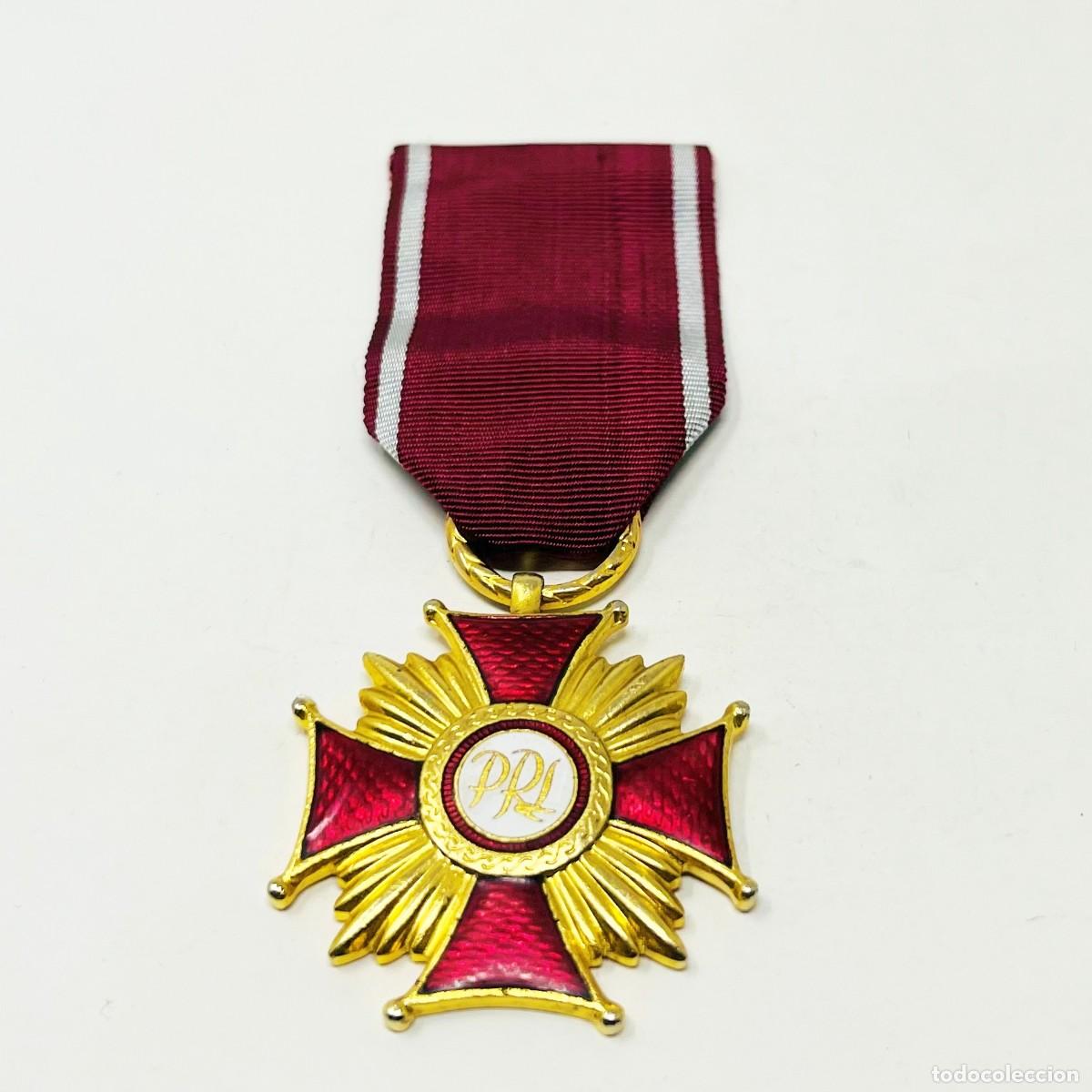 Militaria: Cruz de Oro al M&eacute;rito PRL Polonia Comunista 1952-1989