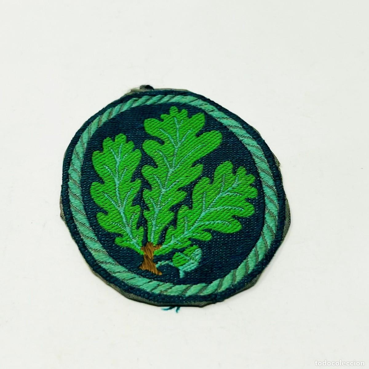 Militaria: Parche J&auml;ger Heer Alemania WWII &ndash; Insignia de Manga Cazadores BeVo Original 1942-1945