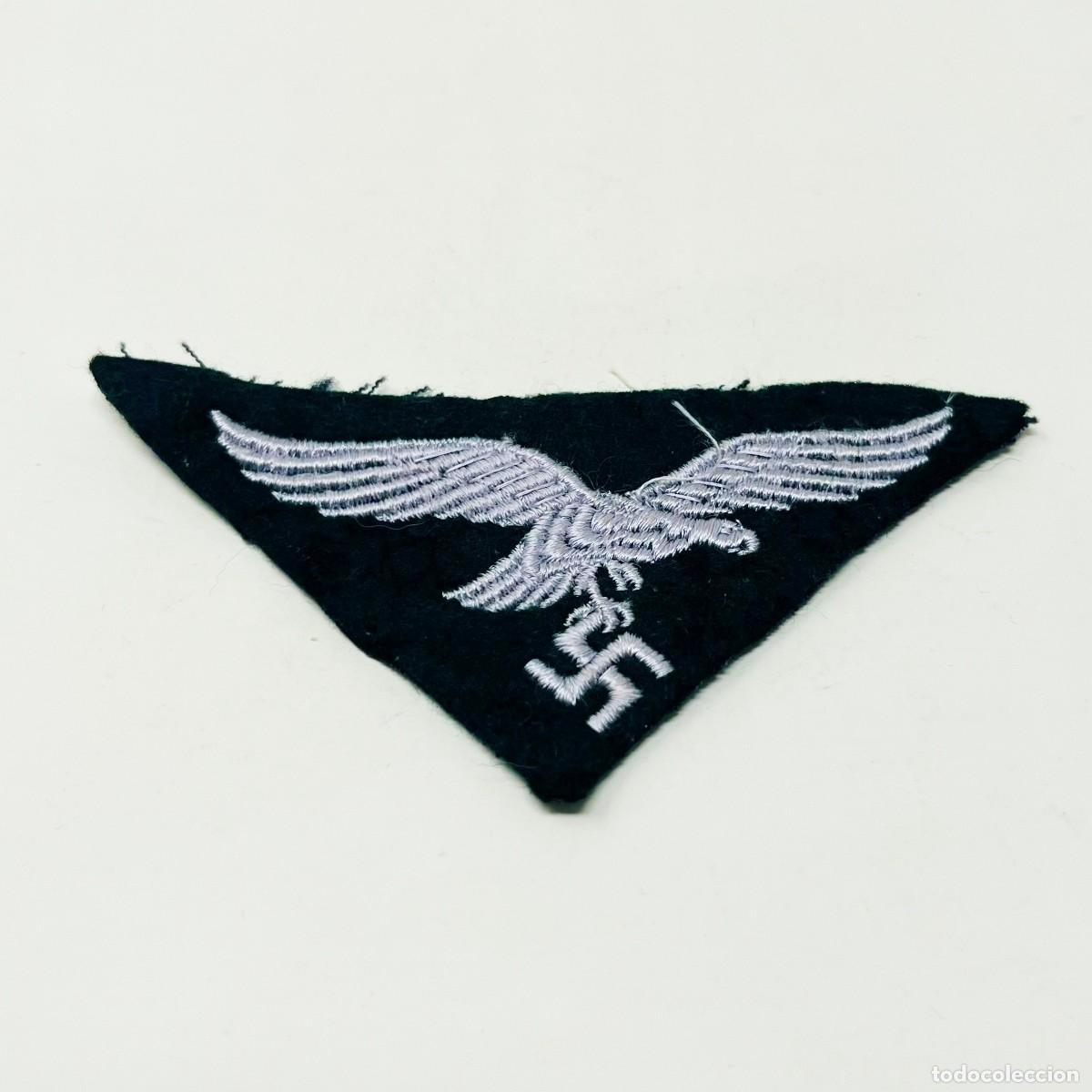 Militaria: &Aacute;guila Luftwaffe para Gorra M43 / Schiffchen &ndash; Insignia Bordada Original WWII Alemania