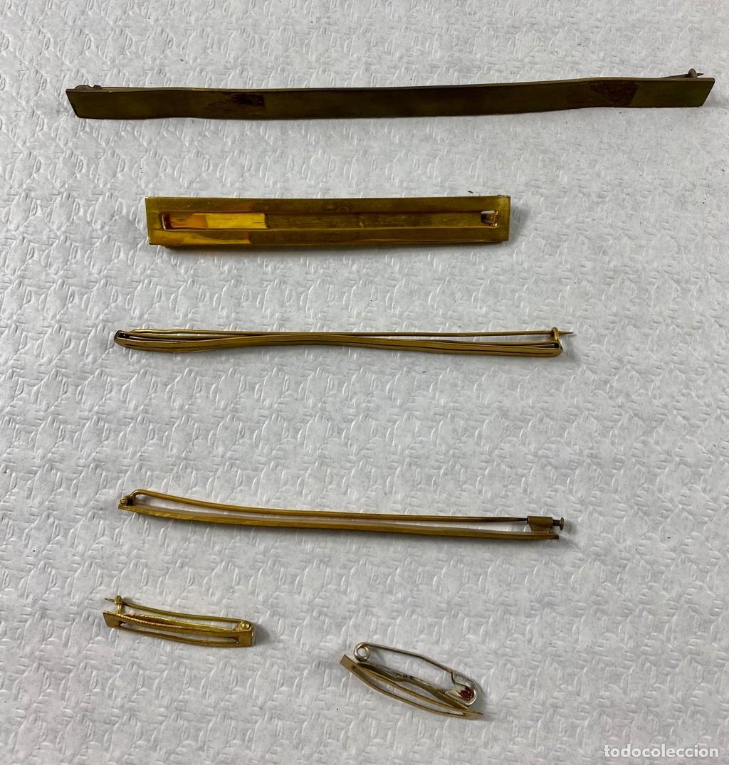 Militaria: Lote de 6 pasadores de diario Espa&ntilde;a finales del Siglo XIX e inicios del XX Original