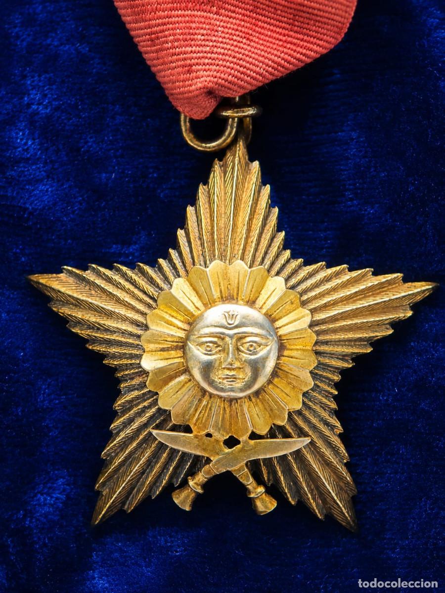 Militaria: NEPAL - ORDEN DE GORKHA DAKSHINA BAHU EN PLATA - SEGUNDA GUERRA MUNDIAL - CON ESTUCHE ORIGINAL