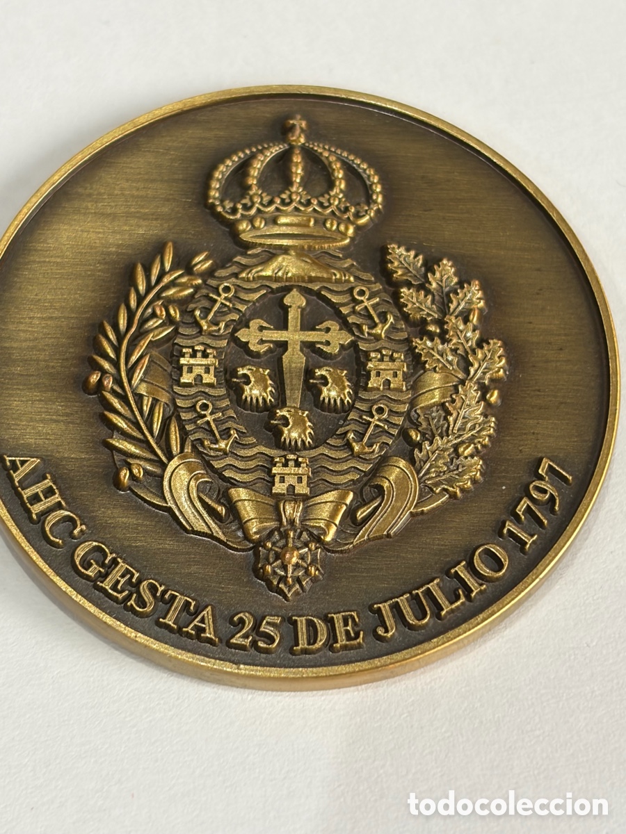 Militaria: Moneda / Medalla - AHC Gesta 25 Julio 1797 - 25Anv Defensa de S.c. De Tenerife - 25/07/2022 - mide 4