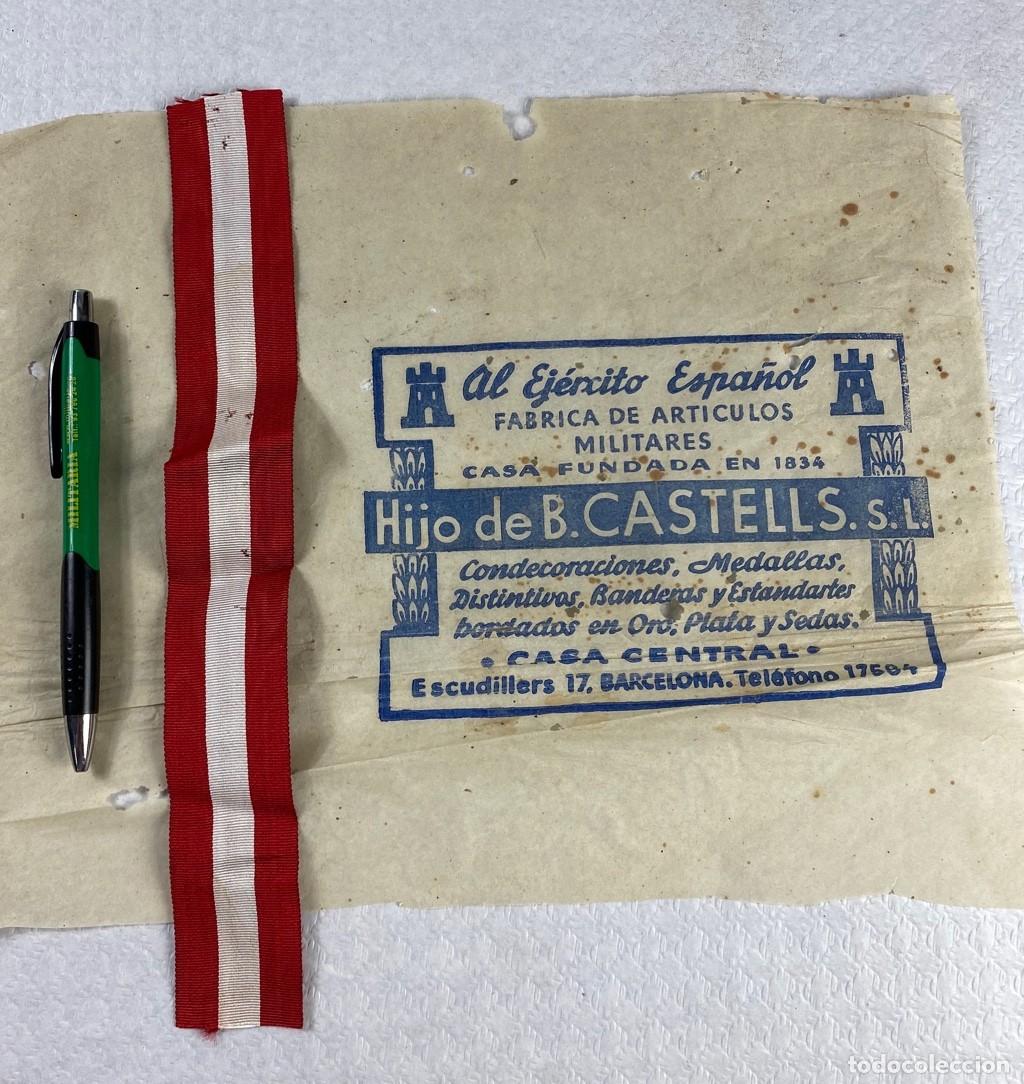 Militaria: CINTA DE CONDECORACI&Oacute;N COMERCIALIZADA EN ESPA&Ntilde;A POR CASTELLS ENTRE 1834 Y 1949 ORIGINAL REFERENCIA-9