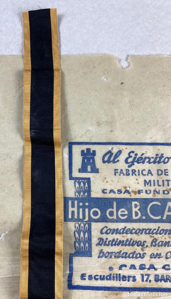 Militaria: CINTA DE CONDECORACI&Oacute;N COMERCIALIZADA EN ESPA&Ntilde;A POR CASTELLS ENTRE 1834 Y 1949 ORIGINAL REFERENCIA-2