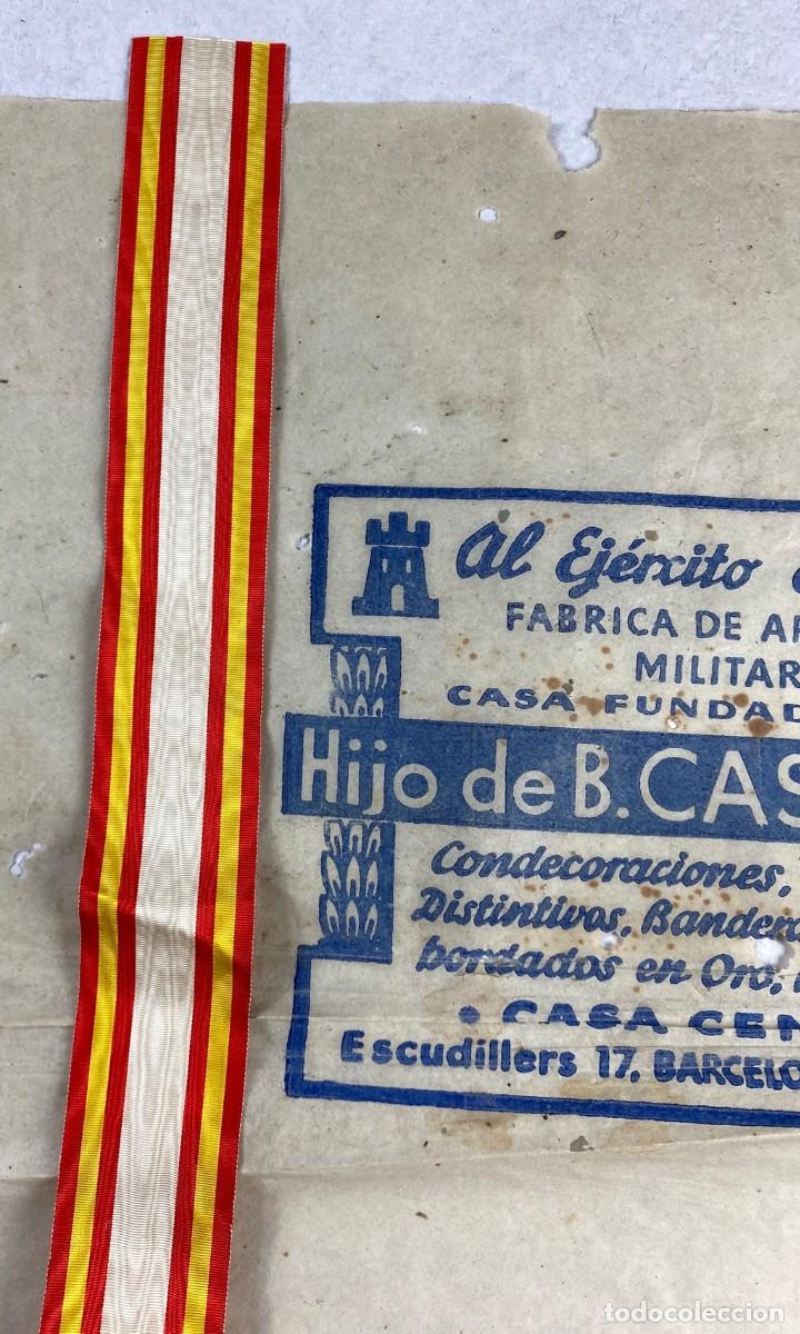 Militaria: CINTA DE CONDECORACI&Oacute;N COMERCIALIZADA EN ESPA&Ntilde;A POR CASTELLS ENTRE 1834 Y 1949 ORIGINAL REFERENCIA-3