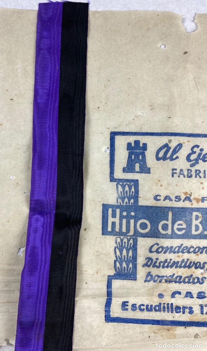 Militaria: CINTA DE CONDECORACI&Oacute;N COMERCIALIZADA EN ESPA&Ntilde;A POR CASTELLS ENTRE 1834 Y 1949 ORIGINAL REFERENCIA-3