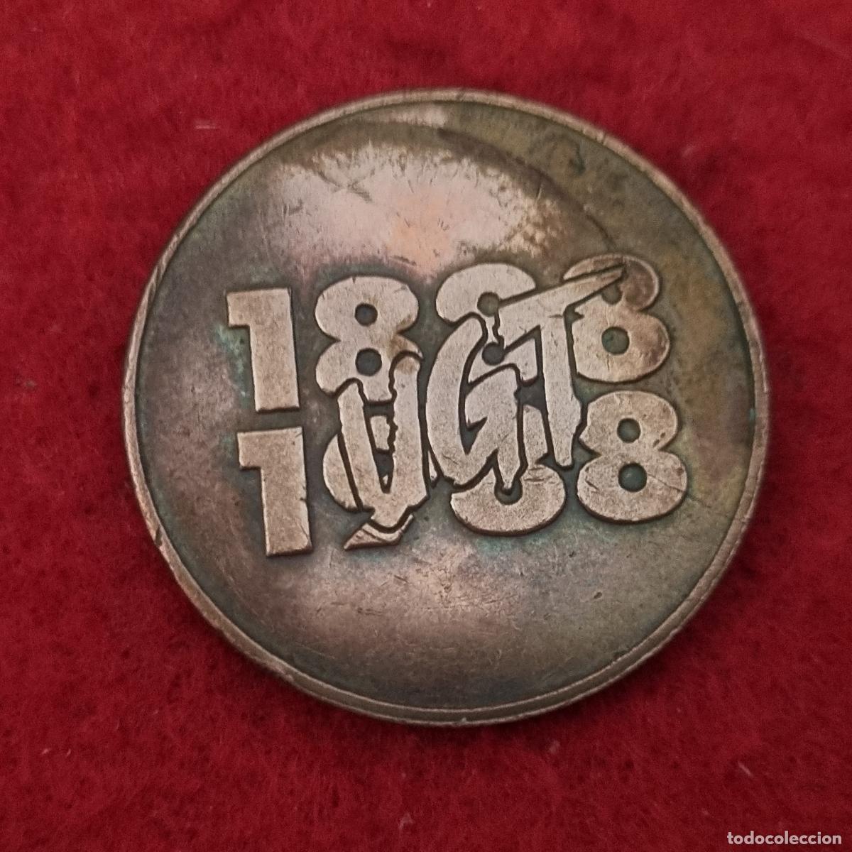 Militaria: FICHA MEDALLA POLITICA CENTENARIO 1888 1988 UGT ANTIGUA ORIGINAL C11
