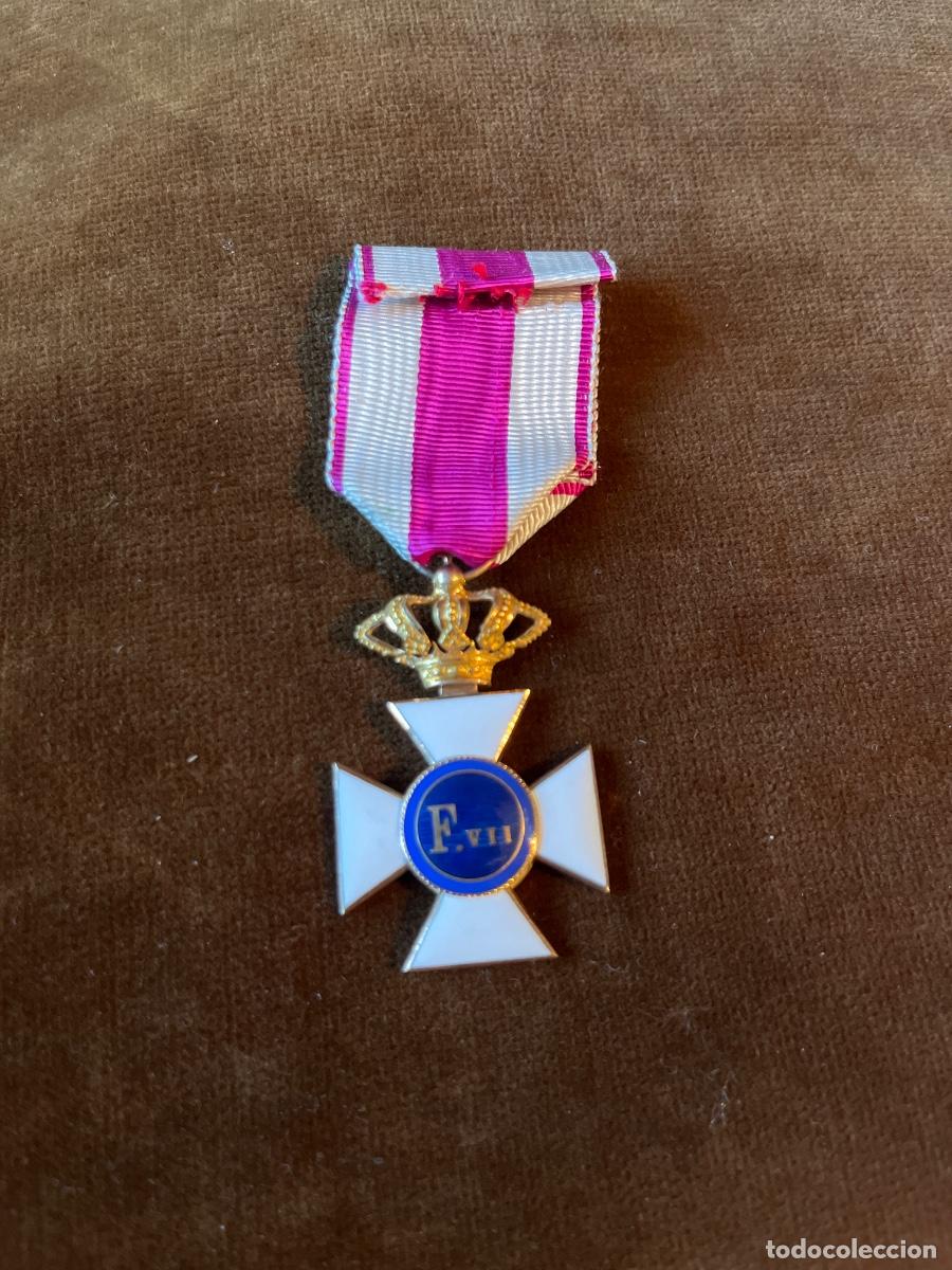Militaria: Medalla Cruz Premio a la Constancia Militar - Fernando VII - San Hermenegildo