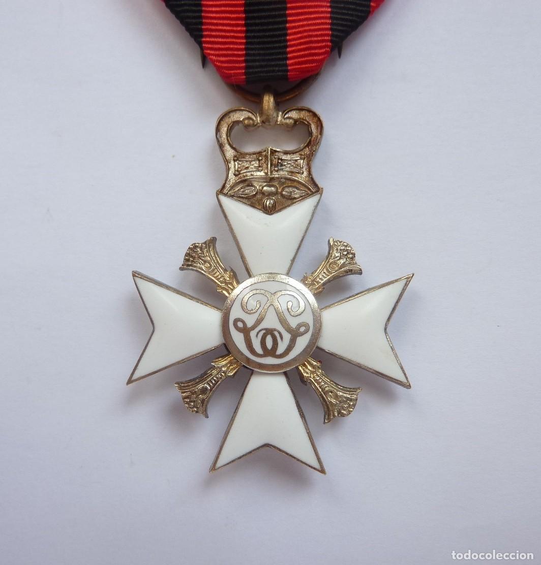 Militaria: B&eacute;lgica: Cruz C&iacute;vica. Al largo servicio en la administraci&oacute;n belga. II Clase.
