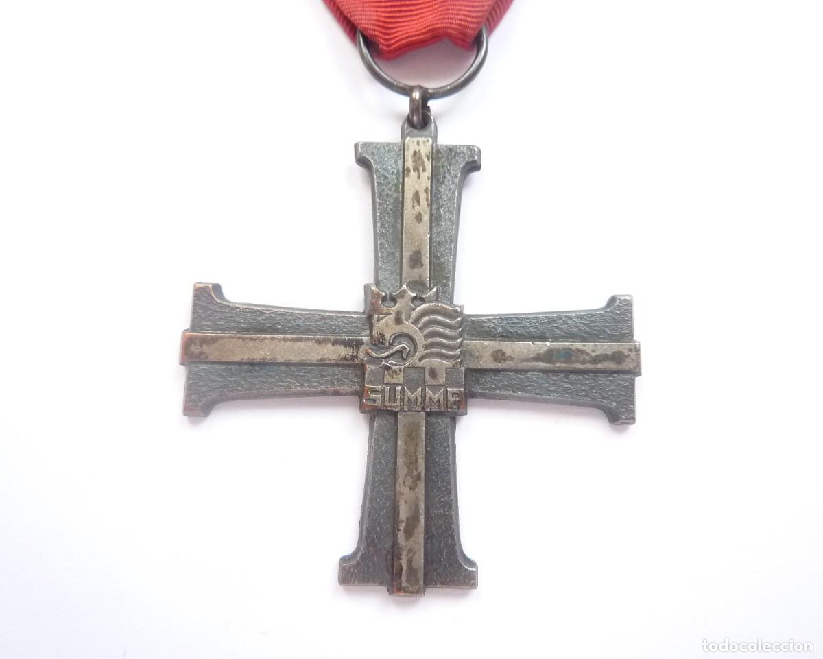 Militaria: Finlandia: Cruz de la Batalla de Summa. 1939 - 1940. Guerra de Invierno. II GM. Medalla numerada