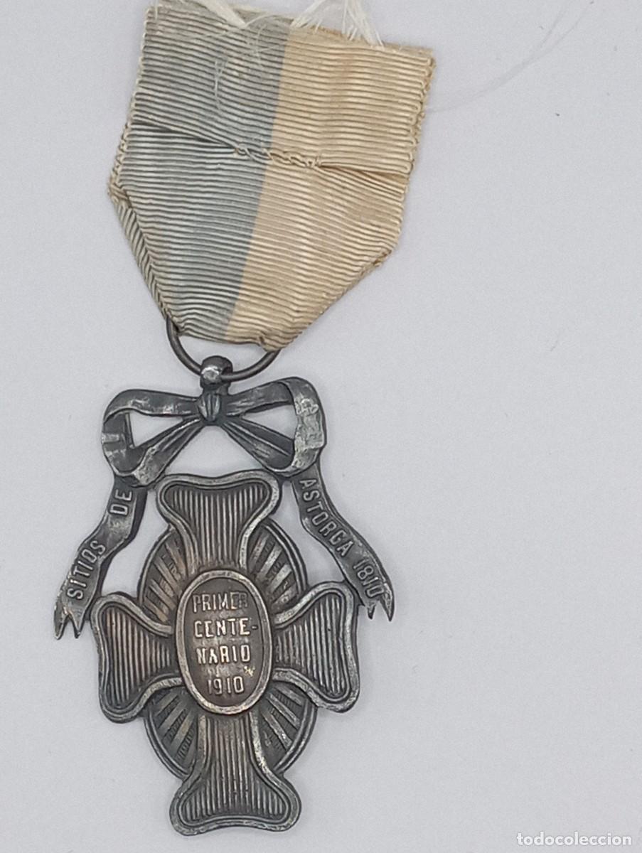 Militaria: Medalla centenario de la defensa de Astorga. Alfonso XIII