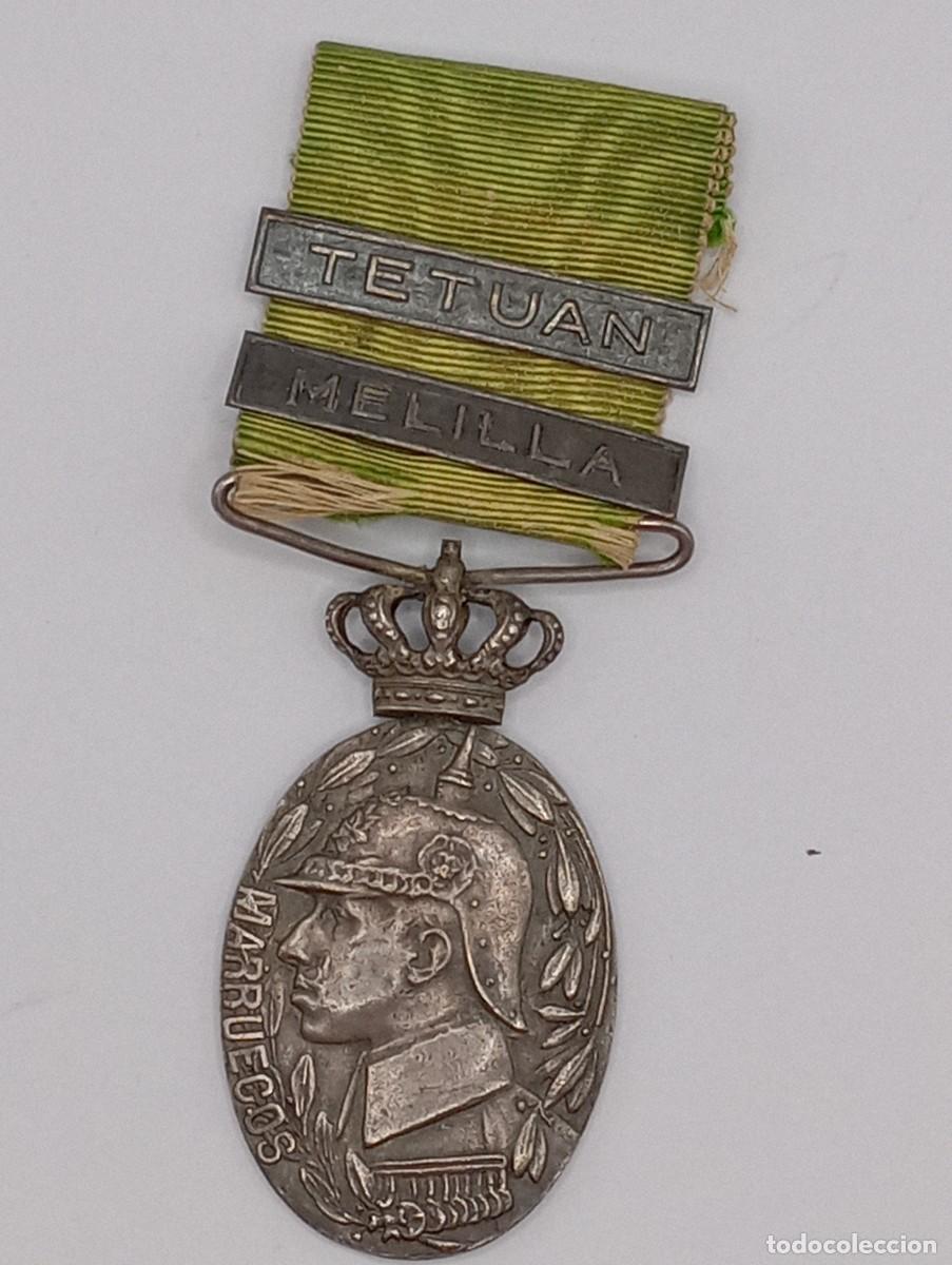 Militaria: Medalla de la campa&ntilde;a de Marruecos. 1916. Melilla y Tetu&aacute;n.Alfonso XIII.