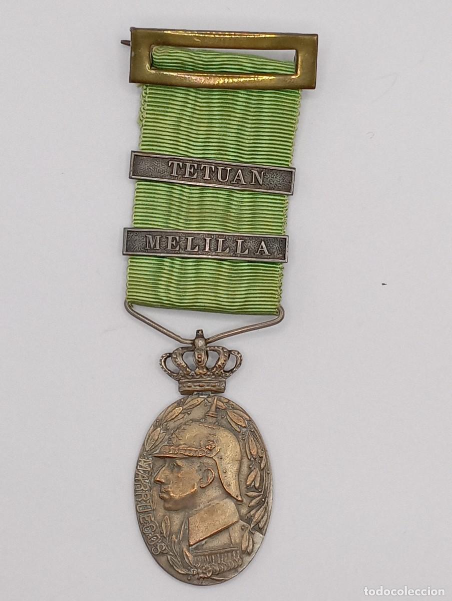 Militaria: Medalla de la campa&ntilde;a de Marruecos. 1916. Melilla y Tetu&aacute;n.Alfonso XIII.
