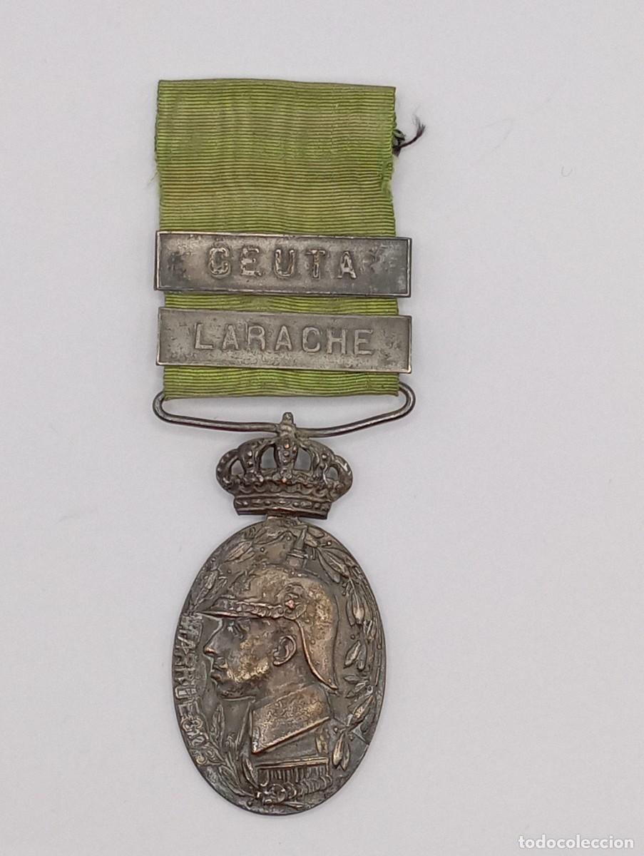 Militaria: Medalla de la campa&ntilde;a de Marruecos. 1916. Ceuta y Larache. Alfonso XIII.