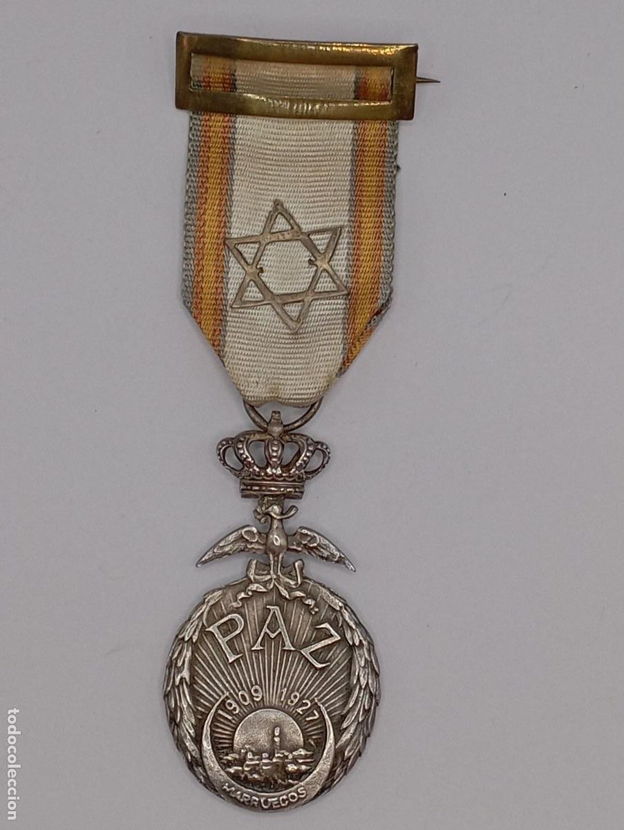 Militaria: Medalla de la Paz de Marruecos. 1927. Alfonso XIII.