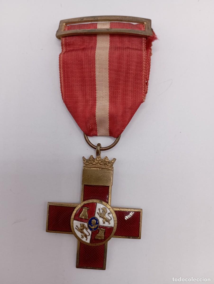 Militaria: Cruz del M&eacute;rito militar roja. Ega&ntilde;a. Guerra Civil. Franco.