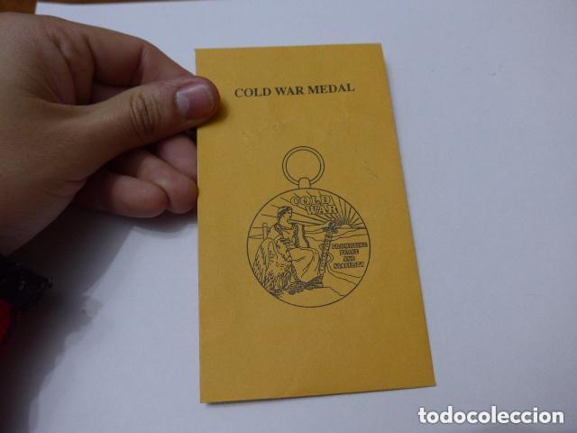 Militaria: Sobre de medalla americana, cold war medal.