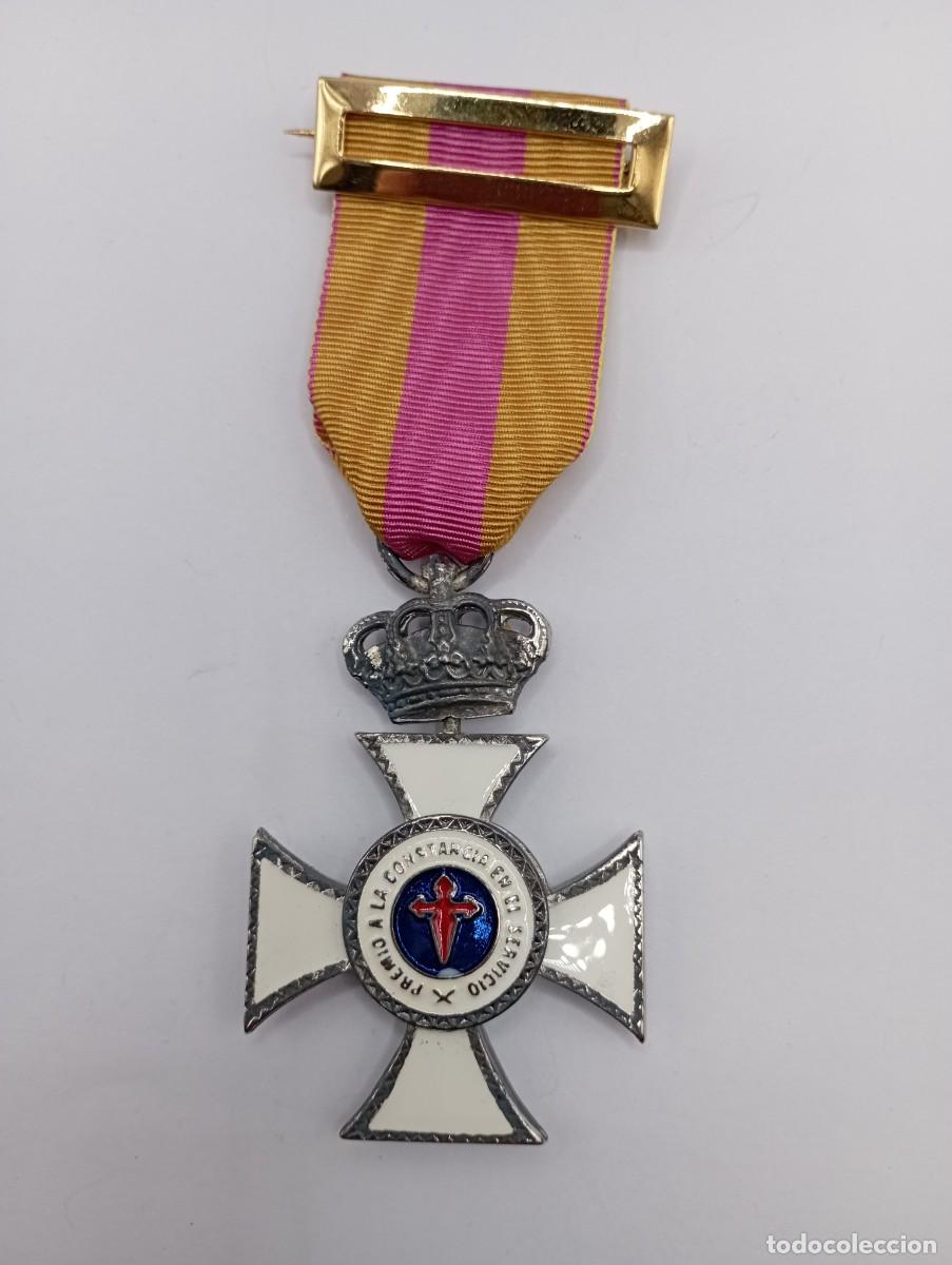 Militaria: Cruz de plata a la Constancia. Monarqu&iacute;a.