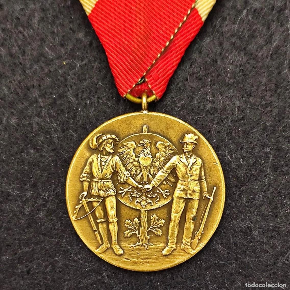 Militaria: MEDALLA MILITAR 10 A&Ntilde;OS EN LA ASOCIACION DE CAMADERIA ESTATAL DE ESTIRIA. AUSTRIA. BRONCE
