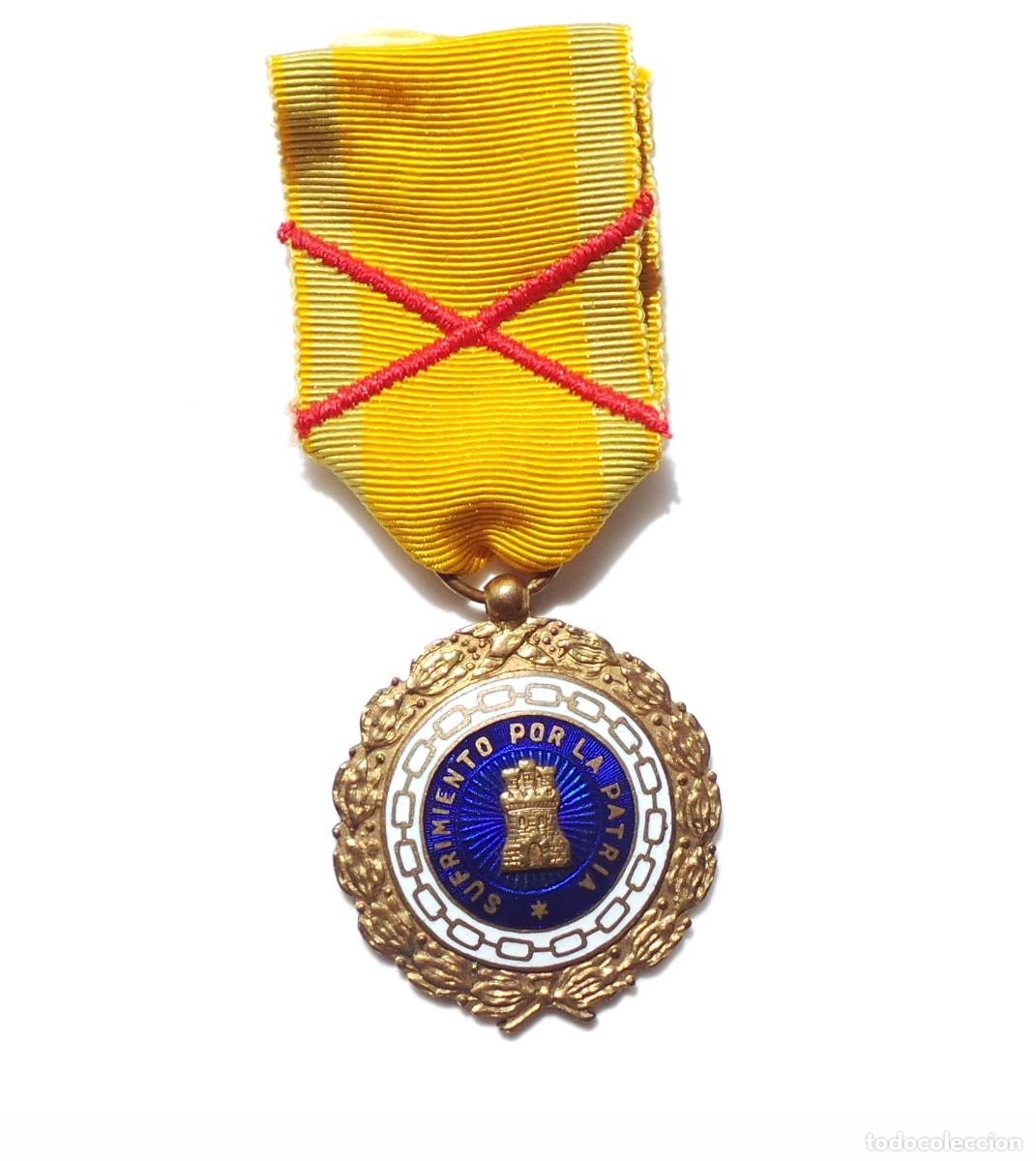 Militaria: SUFRIMIENTO POR LA PATRIA. MODELO GUERRA CIVIL. ASPA DE HERIDO.