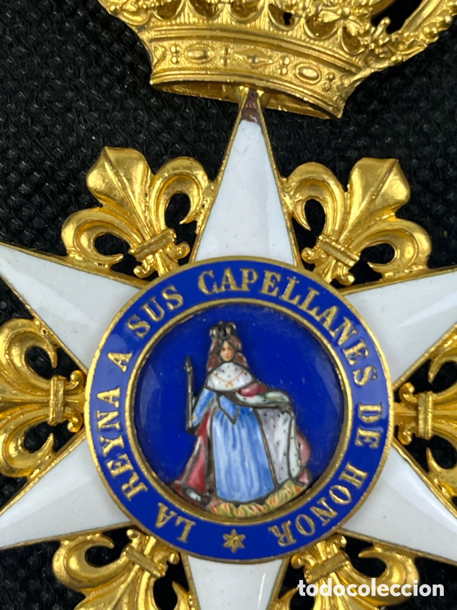 Militaria: MEDALLA REAL CUERPO COLEGIADO DE CAPELLANES - LA REINA A SUS CAPELLANES DE HONOR