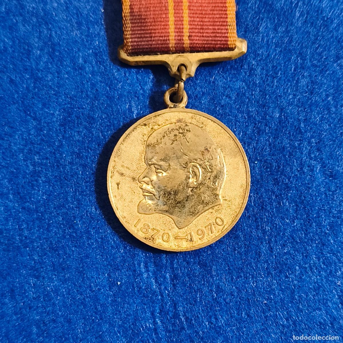 Militaria: MEDALLA POR VALOR EN ELTRABAJO EN EL CENTENARIO DE LENIN 1870-1970. URSS
